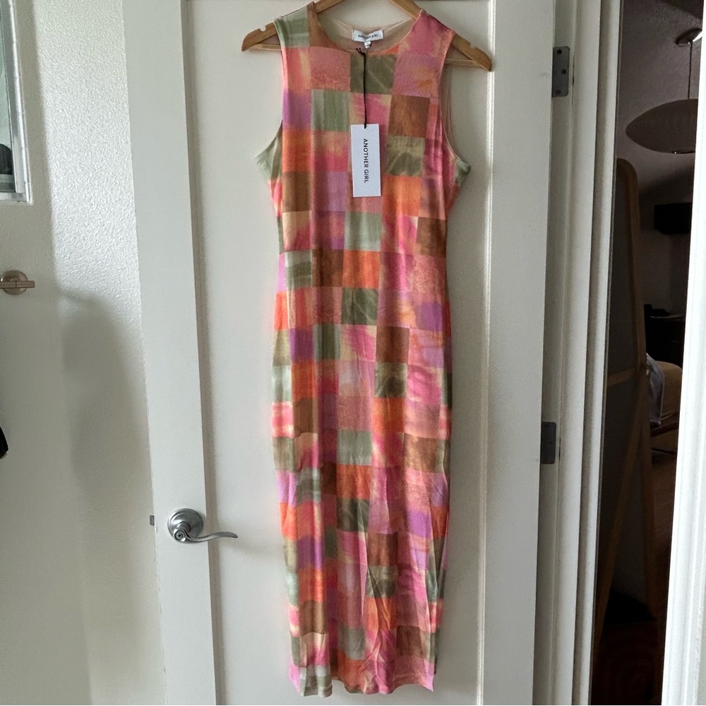 Another Girl Multi Collum Midi Dress